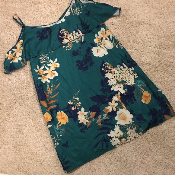 NWT YOINS Fluttery Sleeveless Boho Floral Dress - Picture 9 of 12